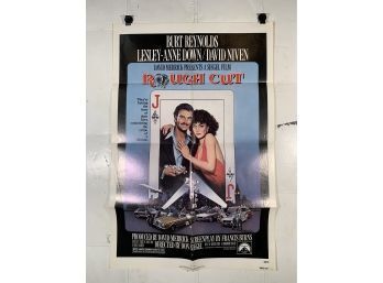 Vintage Folded One Sheet Movie Poster Rough Cut 1980