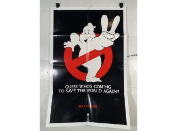 Vintage Folded One Sheet Movie Poster Ghostbusters 2 1989