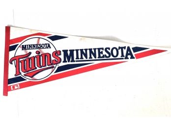 Minnesota Twins Baseball Pennant 1980s