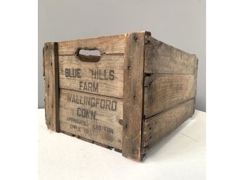 Blue Hills Farm Apple Crate - Wallingfod CT