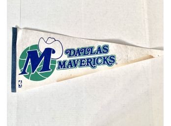 Dallas Mavericks Pennant Circa 1980s