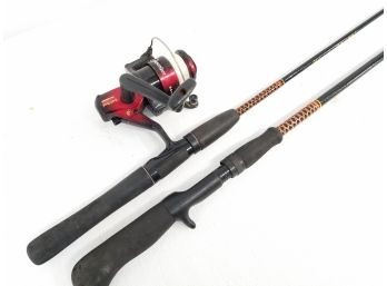 2 Ugly Stick Fishing Rods & Competitors 625  Reel