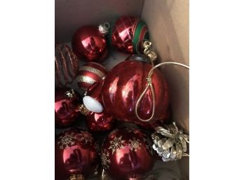 Bag Of Red Ornaments - Beautiful - In A Bag