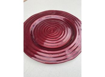 Modern Red Serving Plate