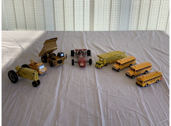 Lot Of 8 Vintage Toy Trucks