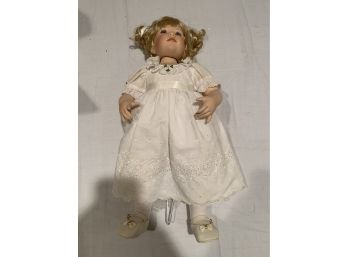 Classic “patience” - Hand Painted Porcelain Doll By Jeanne Singer