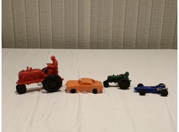Lot Of 4 Assorted - Plastic - Vintage Toys