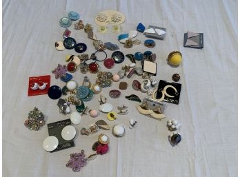 Lot Of Assorted Costume Earrings