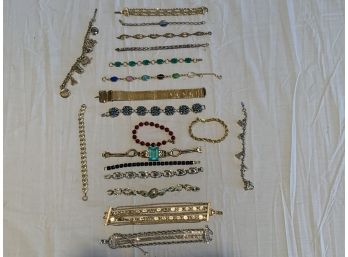 Lot Of Costume Jewelry Bracelets