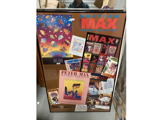 Peter Max Auction Touring Collection Poster 3 Ft X 2 Ft