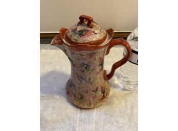 Vintage Coffee Pot - Butterfly Design