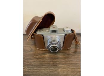 Kodak Camera In A Leather Case - Untested