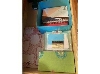 Drawer Of Useful Notecards, Address Book, And More (all New)