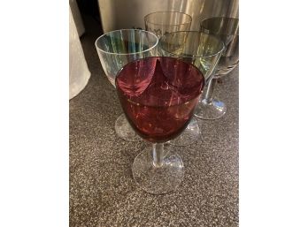 Colorful Crystal Cordials - Set Of 5