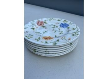 7' Luncheon Plates - Queen's Rose Chintz (7)