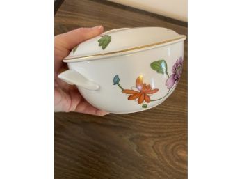Royal Worcester Covered Bowl - Ansley Pattern