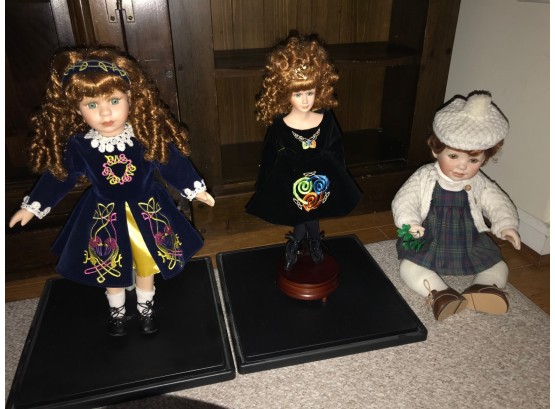 Irish Heritage Culture Porcelain Dolls