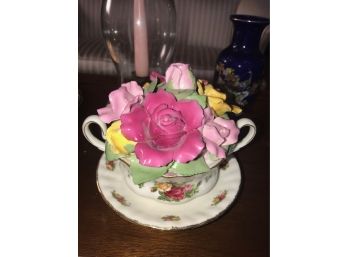 Royal Albert Music Box , Lenox Dish , Asian Vase , Brass Candle Holder