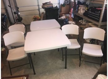 Lifetime Brand Folding Table And Chairs