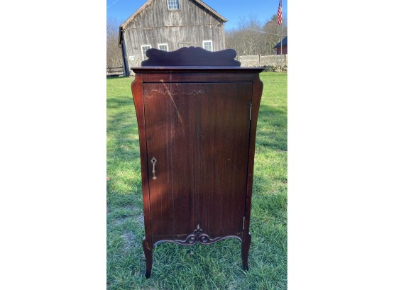 Queen Anne Style Sheet Music Cabinet