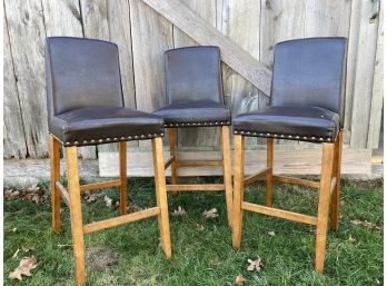 3 Tall Kitchen Chairs / Bar Stools
