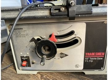 Tradesmen 10' Table Saw 1 3/4 HP Working Condition