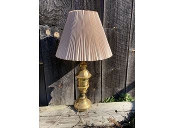 Beautiful Brass Style Lamp With Shade