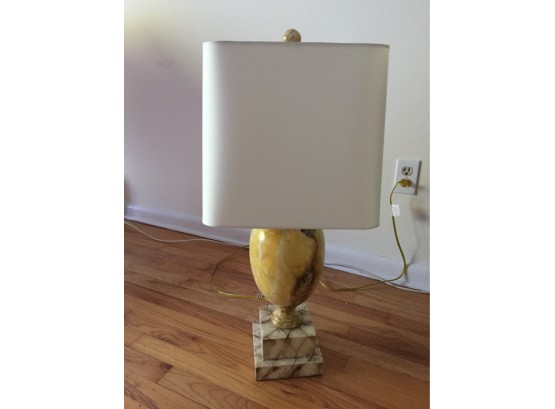 Stone Painted Lamp