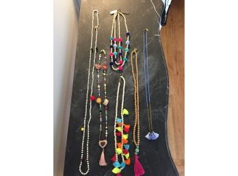 Fun Costume Jewelry With Tassels And Pompoms