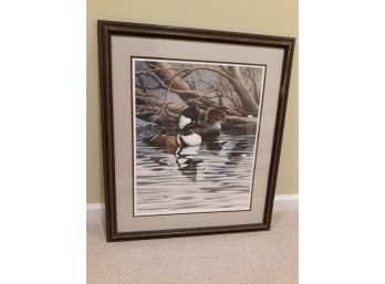 Limited Edition Signed And Numbered Ducks Print- Secluded Waters By Harold Roe 3542/5300