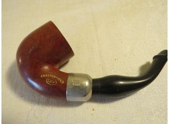 Vintage Chesterfield French Briar Pipe Silver Marks