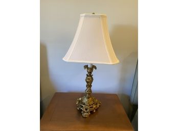 Antique Ornate  Brass Lamp 1/2