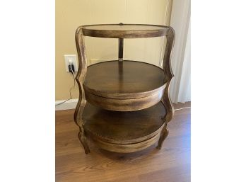 3 Tier Wood Side Table 2/2