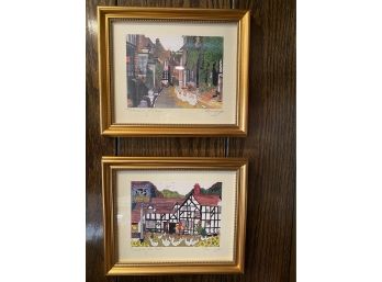 Penny Lax? Pencil Signed  Prints Pair