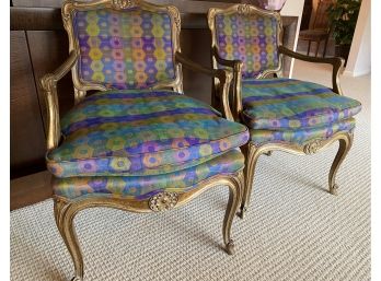 Upholstered Pair Berger Chairs