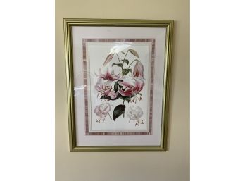 Chelsea House Framed And Matted Lilium Speciosum Botanical Print