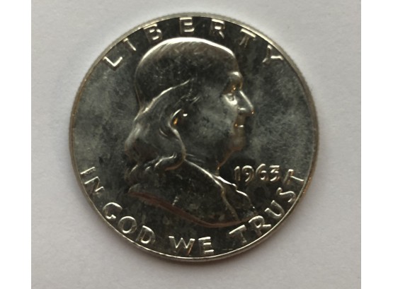 1963 UNC Franklin Half Dollar
