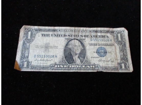 U.S. $1 Silver Certificate, 1935E, Blue Seal