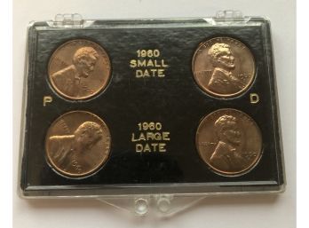 1960 P&D  Small Date And 1960 P&D Large Date