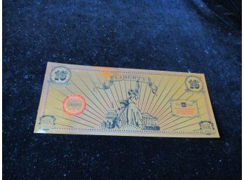 2016 Liberty $10 Gold Note, .999 Gold