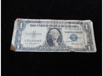 U.S. $1 Silver Certificate, 1935E, Blue Seal