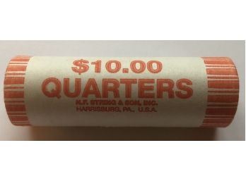 Roll Of Unopened CT State Quarters