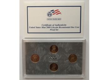 2009 US Mint Lincoln 1 Cent Set, Bicentennial Coin Set, Sacagawea Dollar