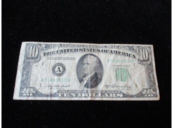 U.S. $10 Federal Reserve Note, 1950 A