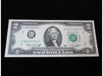 U.S. $2 Federal Reserve Note, 1976