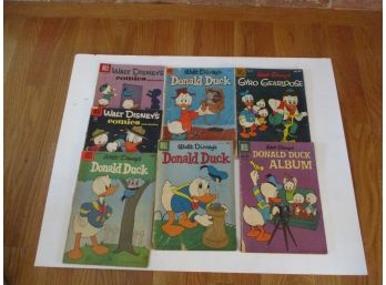 7 Dell Walt Disney's Donald Duck Comic Books, 10 Cent