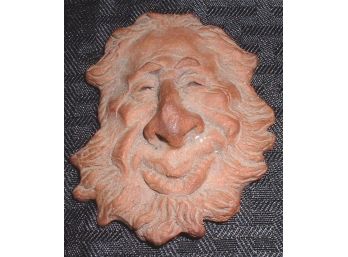 Vintage Hand Made 3 Dimensional Clay Figure Of A Man ~ Very Interesting And Intricately Done