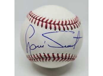 Red Sox Hall Of Famer Luis Tiant Autographed Baseball