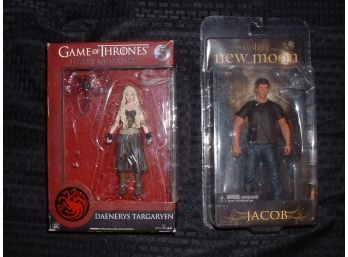 2 Brand New In Boxes ~ Figurines ~ Game Of Thrones Legacy Collection & Twilight New Moon Jacob