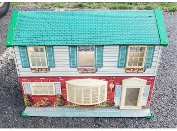 Vintage Tin Litho Viking Doll House